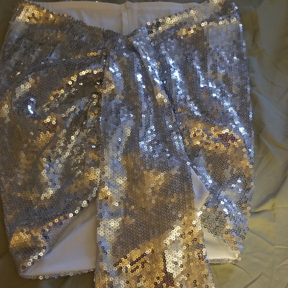 Sequin mini skirt